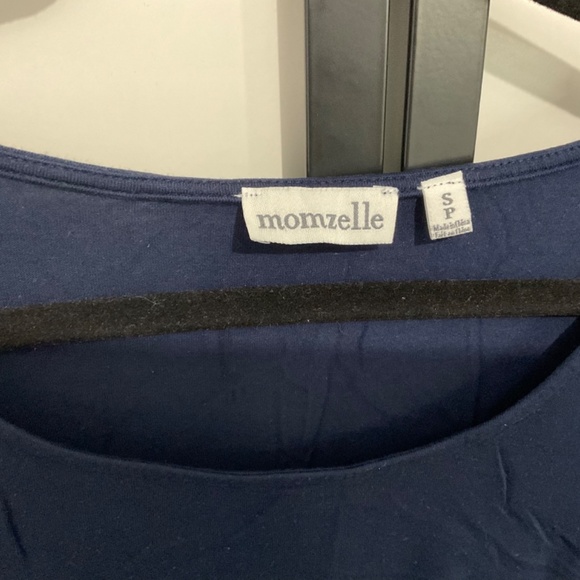 NWOT navy blue maternity/nursing top - Picture 3 of 7